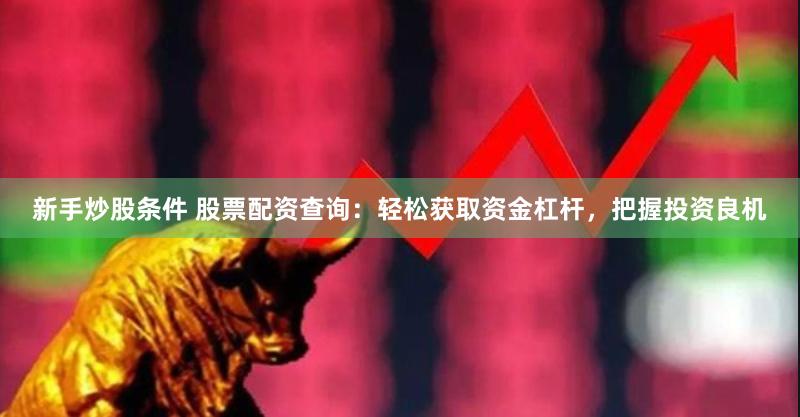 新手炒股条件 股票配资查询：轻松获取资金杠杆，把握投资良机